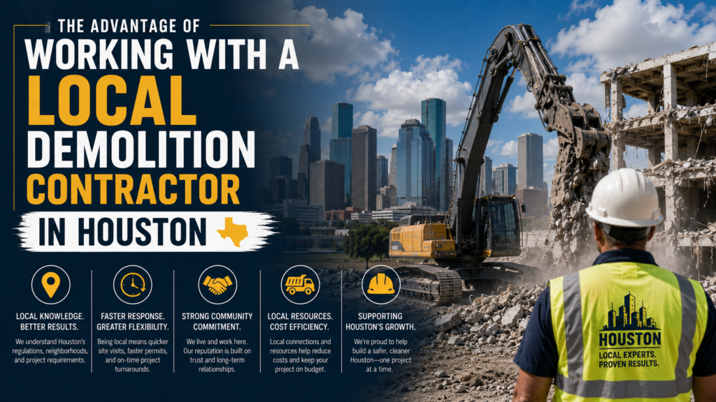 The Advantage of Working with a Local Demolition Contractor in Houston